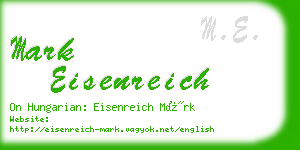 mark eisenreich business card